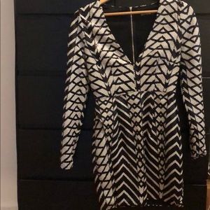 Long sleeve cocktail dress